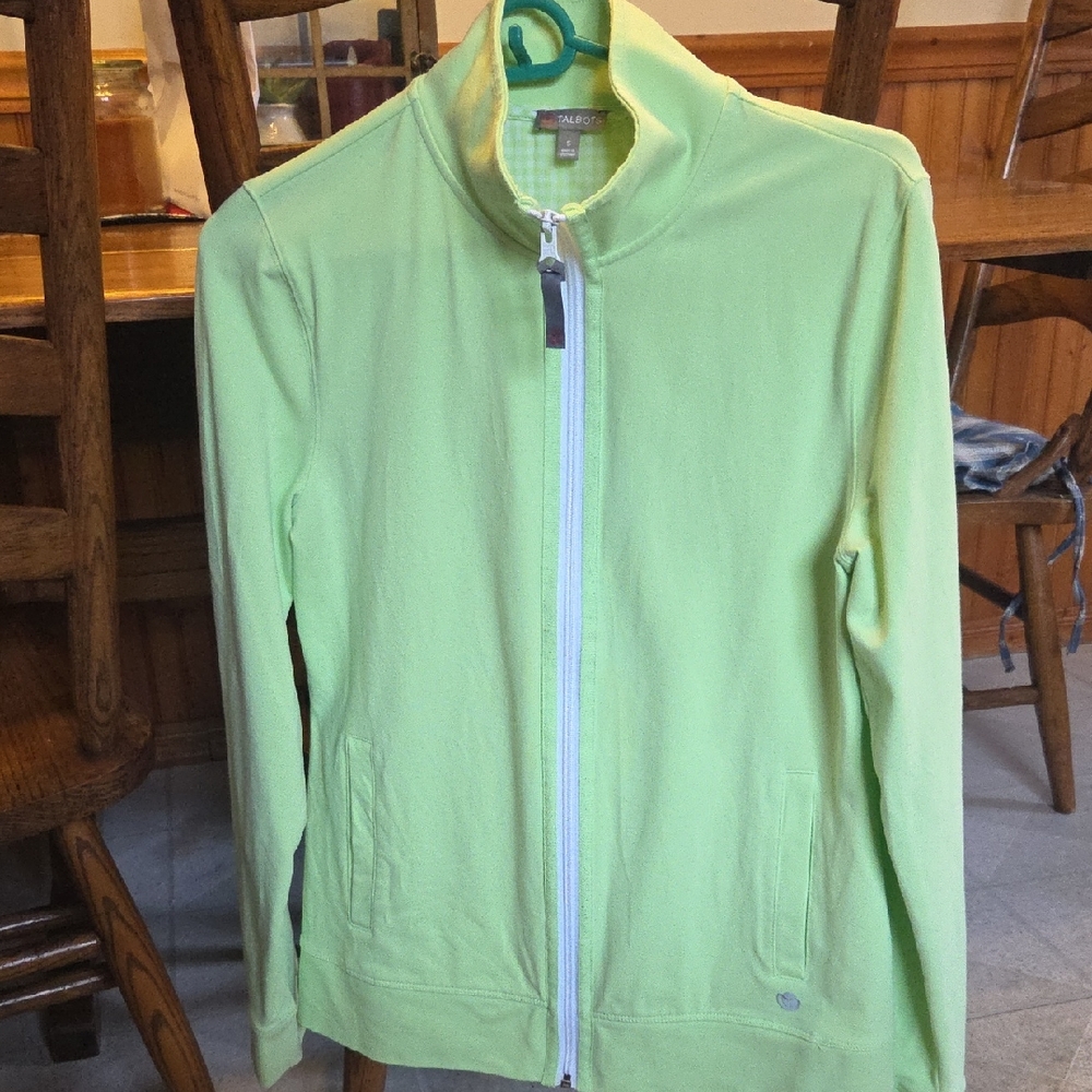 Talbots Women's Vibrant Green Bomber Jacket